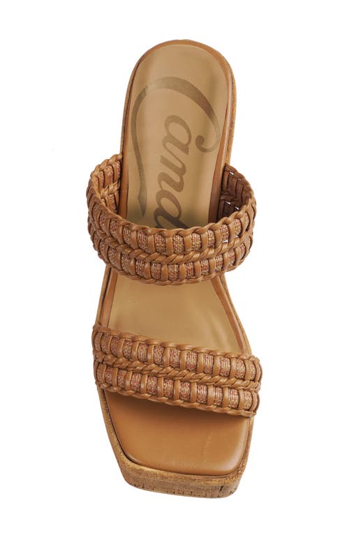 Shop Candies Candie's Akari Platform Wedge Sandal In Natural Woven