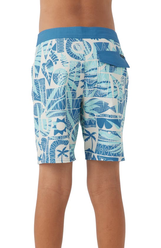 Shop O'neill Kids' Hyperfreak Mysto Swim Trunks In Copen Blue