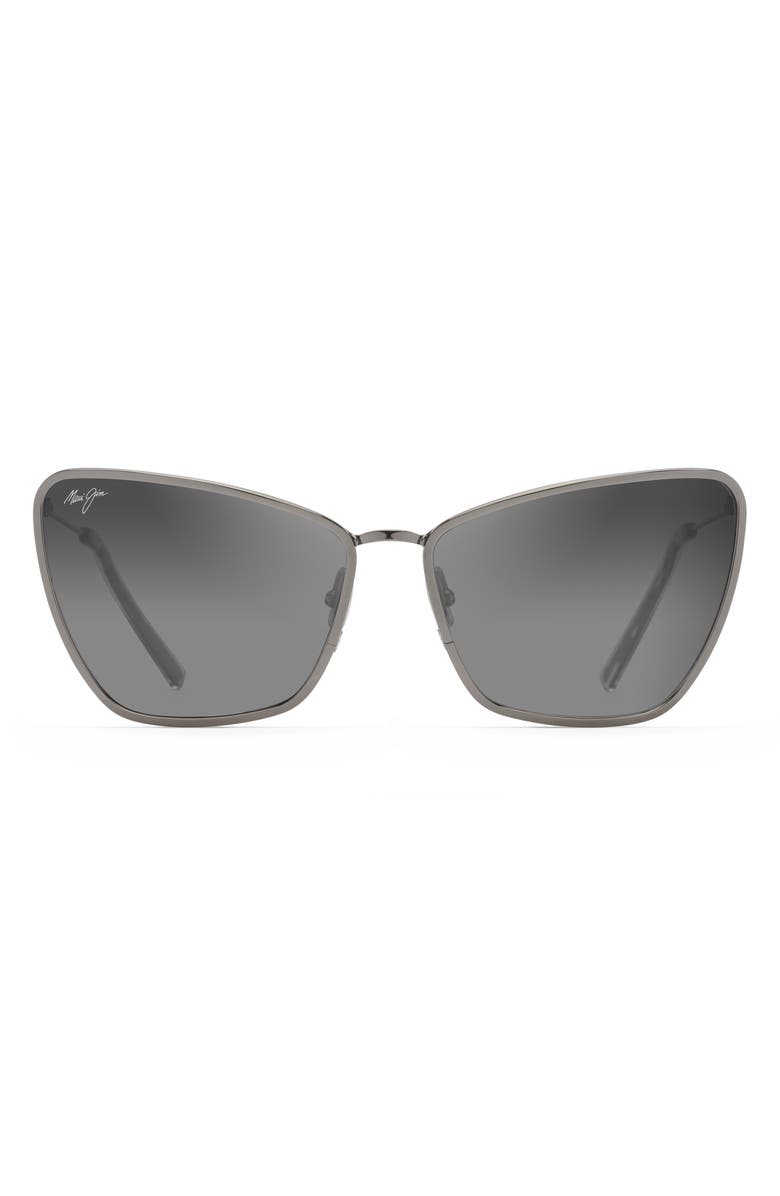 Puakenikeni 61mm PolarizedPlus2® Flat Front Cat Eye Sunglasses