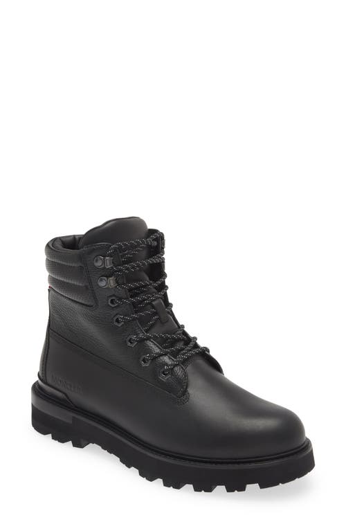 Moncler Peka Water Repellent Hiking Boot in Black at Nordstrom, Size 9Us