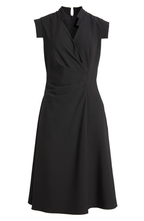 Shop Black Halo Bruna Sleeveless Faux-wrap Dress