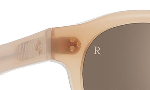 Raen Zelti 49mm Mirrored Small Round Sunglasses In Dawn/mink Gradient Mirror