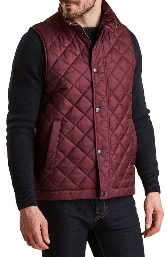 Barbour Barlow Gilet Vest In Bordeaux