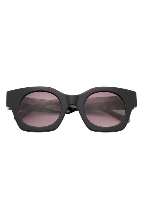 Ted Baker London 47mm Small Round Sunglasses in Black