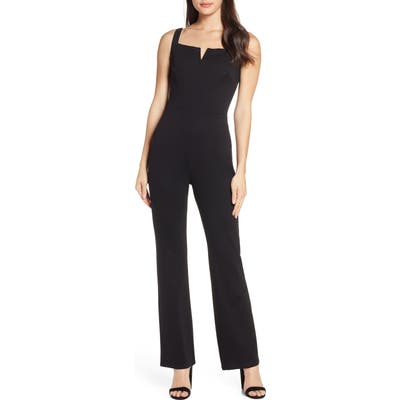 Fraiche By J Sleeveless Jumpsuit, Black