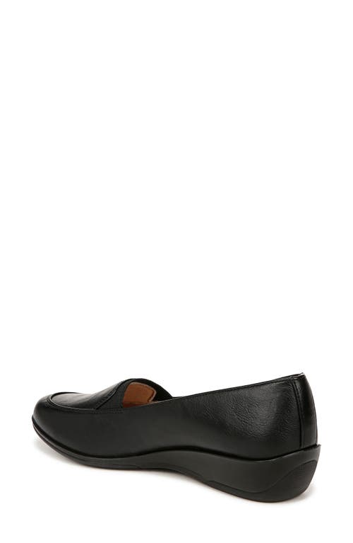 Shop Lifestride Ida Flat In Black Faux Leather