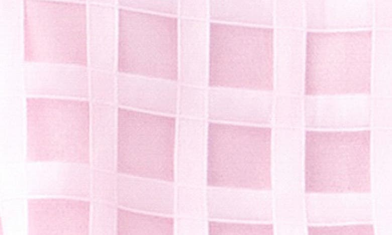 Shop English Factory Windowpane Sheer Top In Pink
