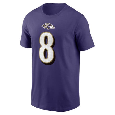 Nike Women's Baltimore Ravens Rewind Team Stacked White T-Shirt