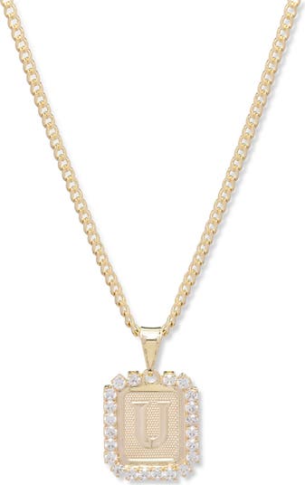 Bracha Royal Initial Card Necklace Nordstrom