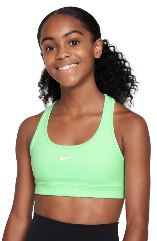 Nike Kids' Dri-fit Racerback Sports Bra In Green