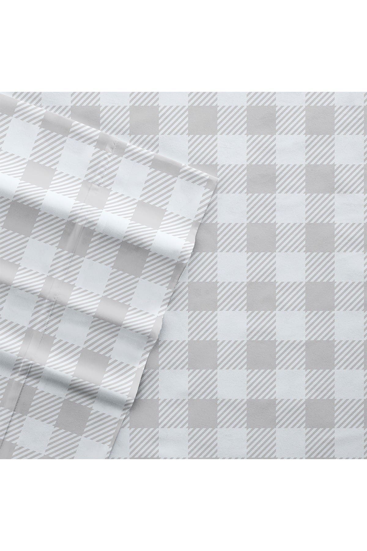Ienjoy Home Home Collection Premium Ultra Soft Country Plaid Pattern 4-piece Bed Sheets Set In Light/pastel Grey