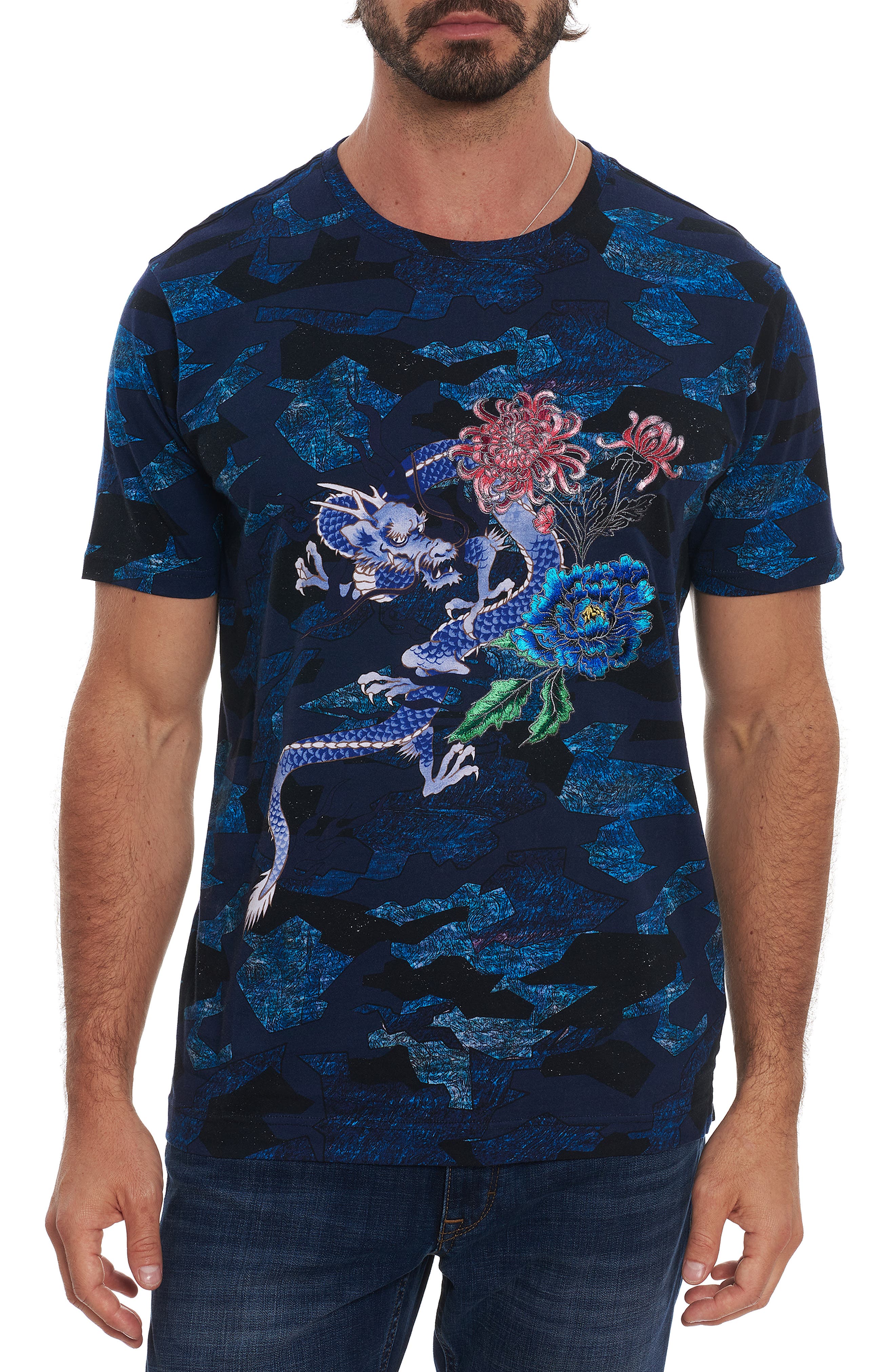 Avant Garde Dragon-print Camo T-shirt 