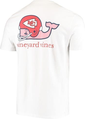 Youth Vineyard Vines White Pittsburgh Steelers Whale Helmet Pocket T-Shirt Size: Small