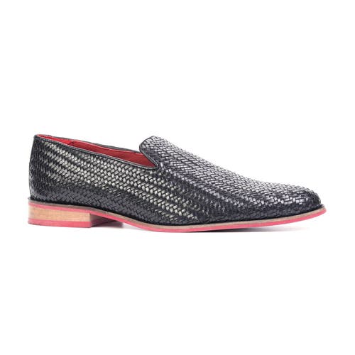 Carlos Santana Gibson Weave Loafer In Black