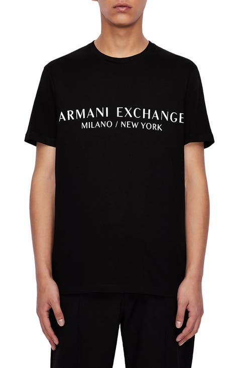 Armani Exchange Men's Mesh Suede Blend Color Block Logo Sneakers - Black - Low-top Sneakers - 7.5