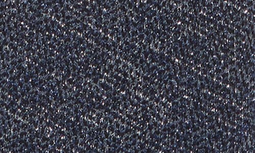 Vince Camuto Metallic Knit Long Sleeve Dress In Navy