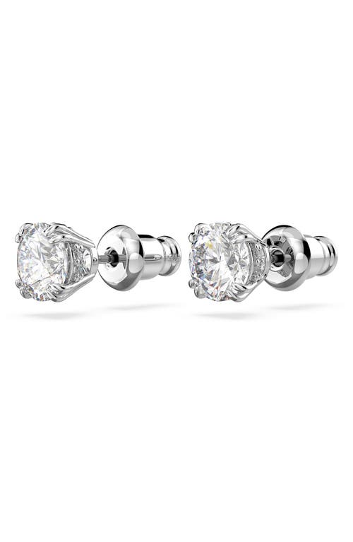 Swarovski Silver-tone Constella Crystal Stud Earrings In Metallic