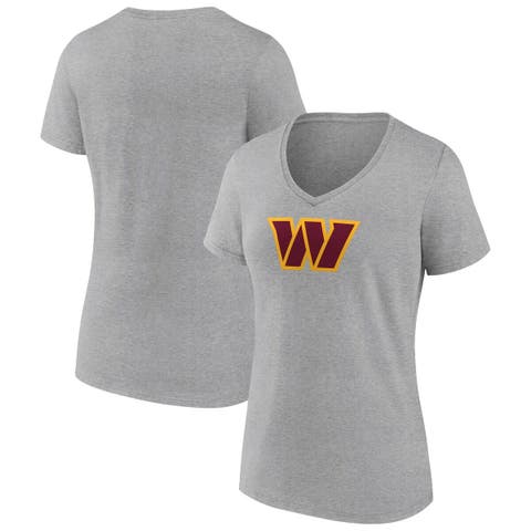  PROFILE Women's Heather Gray Arizona Cardinals Plus Size  Lace-Up V-Neck T-Shirt : Sports & Outdoors