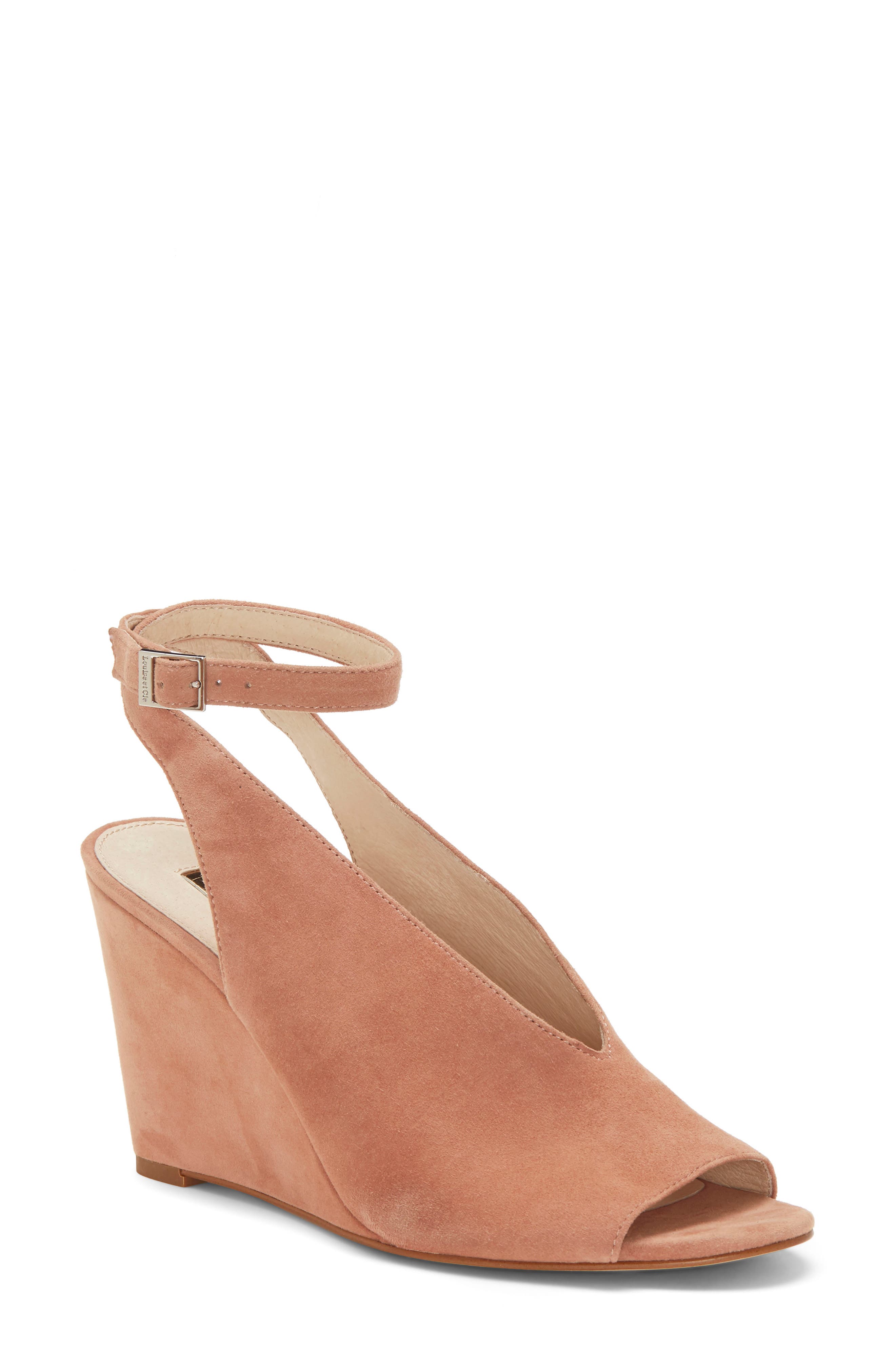 Louise Et Cie Ankle Strap Wedge Sandal- Beige