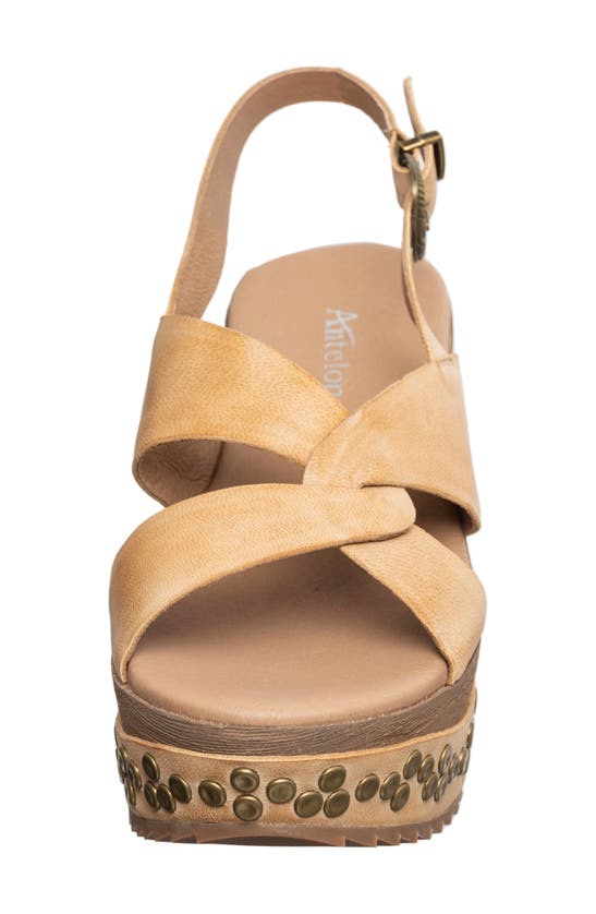Shop Antelope Kalista Platform Sandal In Make Up Leather