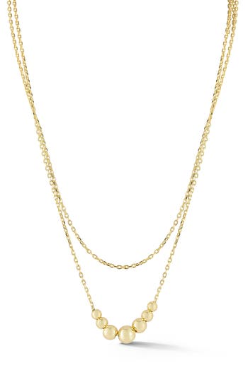 Glaze Jewelry Layered Ball Chain Necklace In Gold