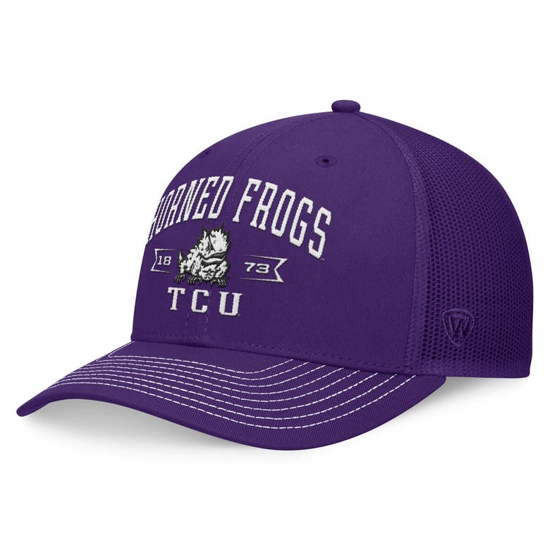 Shop Top Of The World Purple Tcu Horned Frogs Carson Trucker Adjustable Hat