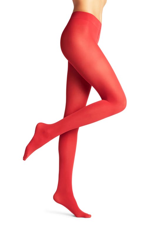 Falke Pure Matte 50 Semisheer Tights In Scarlet