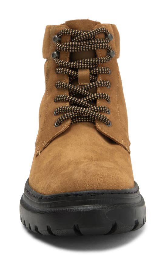 Johnston & Murphy Hutson Plain Toe Boot In Camel Suede