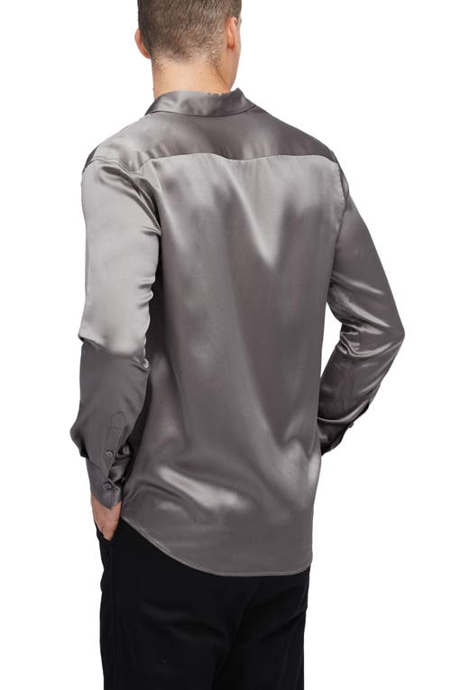 LILYSILK LILYSILK MULBERRY SILK BASIC MENS SHIRT
