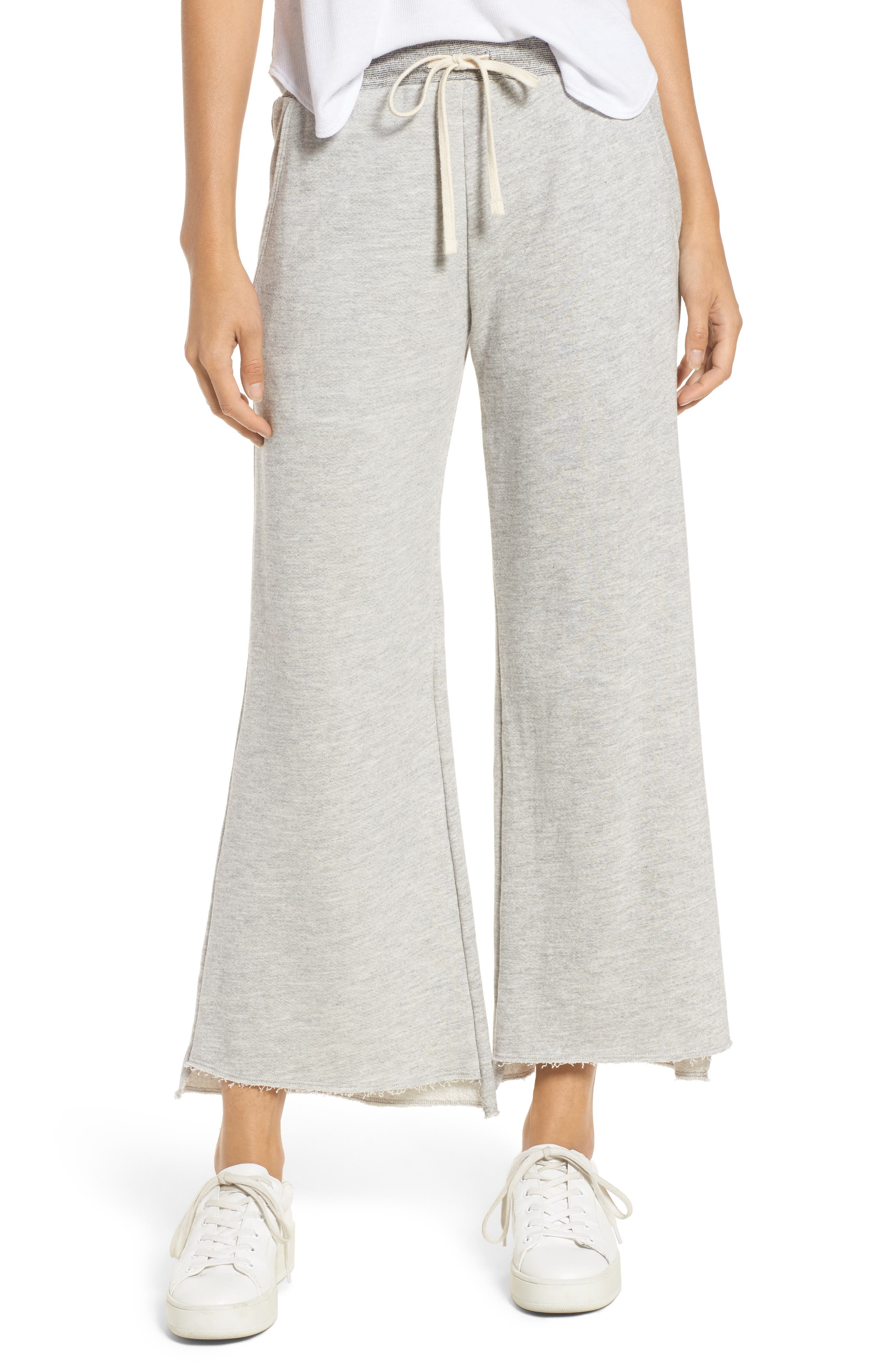 cropped flare sweatpants