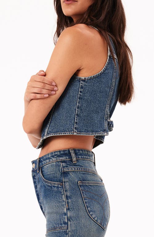 Shop Rolla's Morgan Denim Vest In Vintageblue