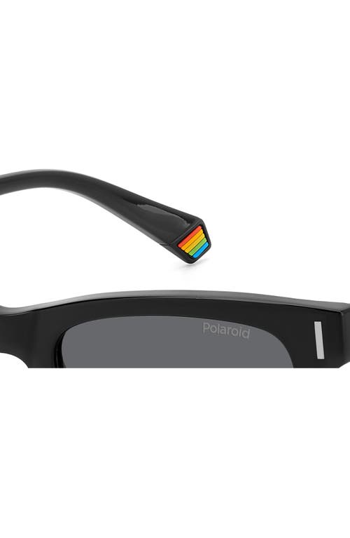 POLAROID POLAROID 51MM POLARIZED SQUARE SUNGLASSES 