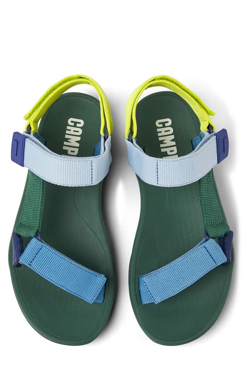 Shop Camper Match Sandal In Green/blue Multi