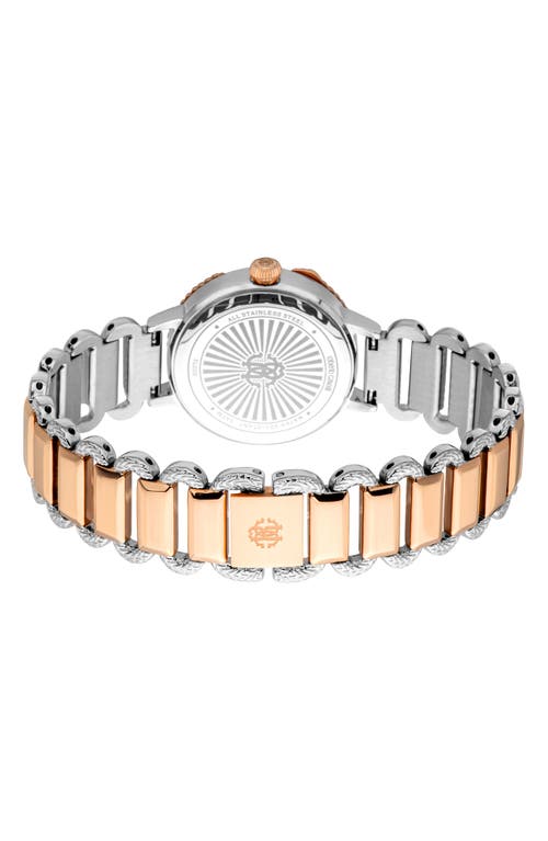 Roberto Cavalli Bracelet Watch, 30mm In Two Tone Silver And Rose Gold