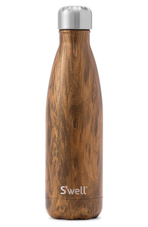 S'Well 17-Ounce Insulated Stainless Steel Bottle in Teakwood at Nordstrom, Size 17 Oz