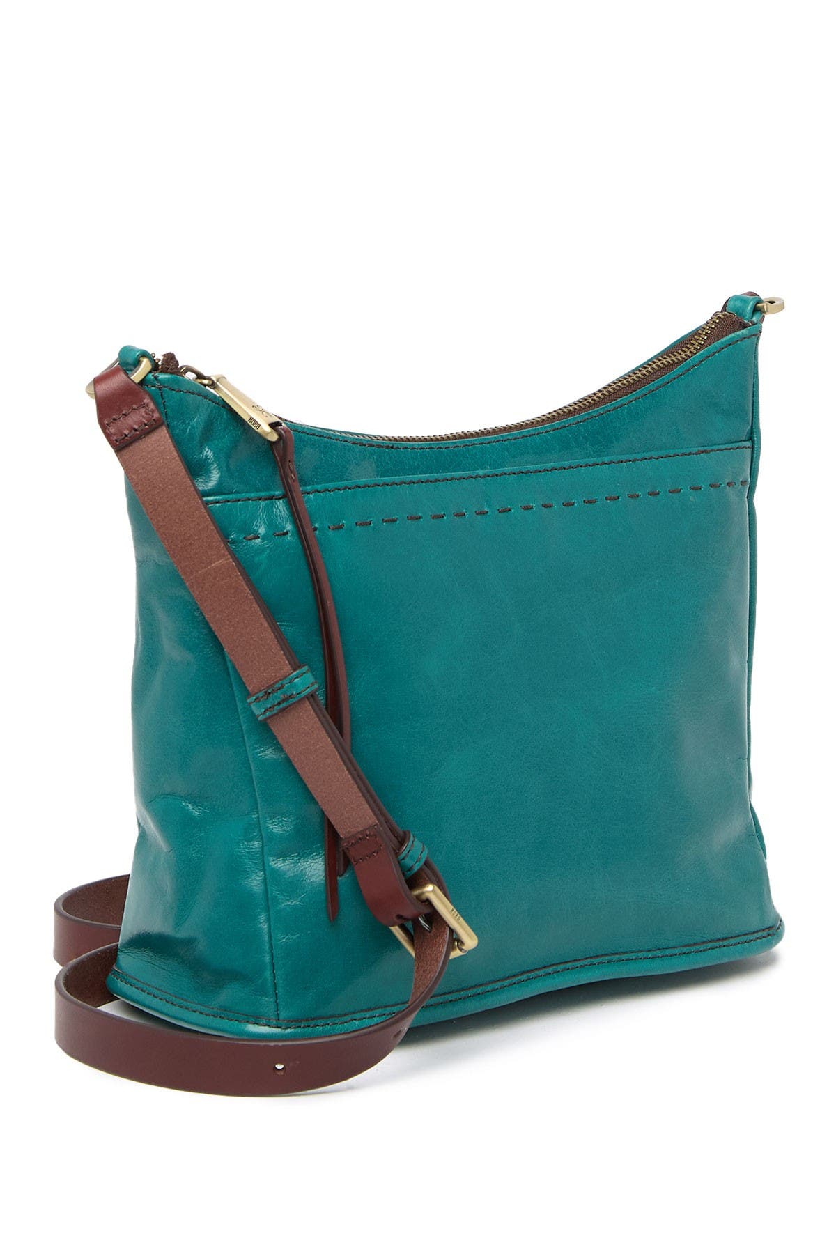 teal leather bag