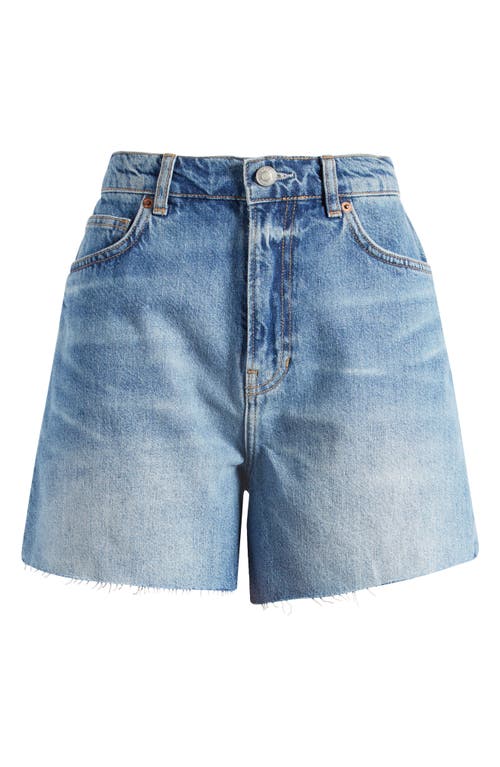 Shop Reformation Wilder High Waist Denim Cutoff Shorts In Galway