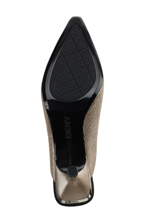 Shop Dkny Netta Mule In Champagne