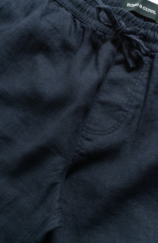 Rodd & Gunn Linen 9 Resort Shorts In Navy