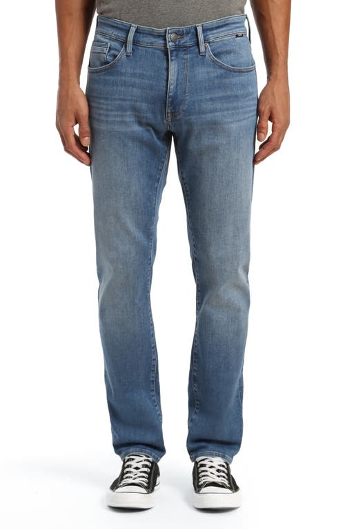 Mavi Jeans Zach Straight Leg Jeans in Mid Brushed Athletic