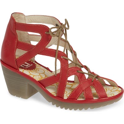 Fly London Want Sandal, Red