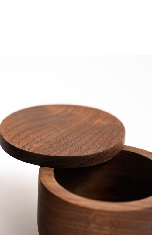 Chechen Wood Design Kambur Spice Cellar In Natural Walnut