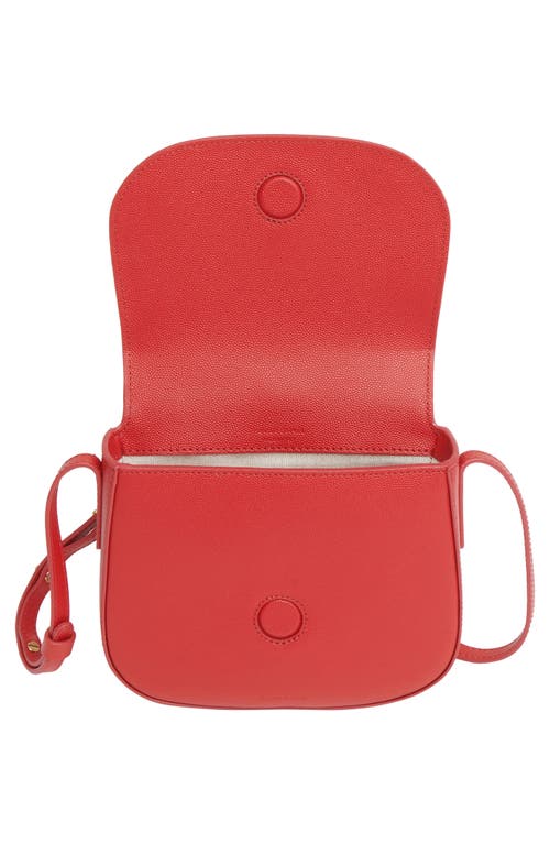 Shop Mansur Gavriel Mini Classic Saddle Crossbody Bag In Flamma