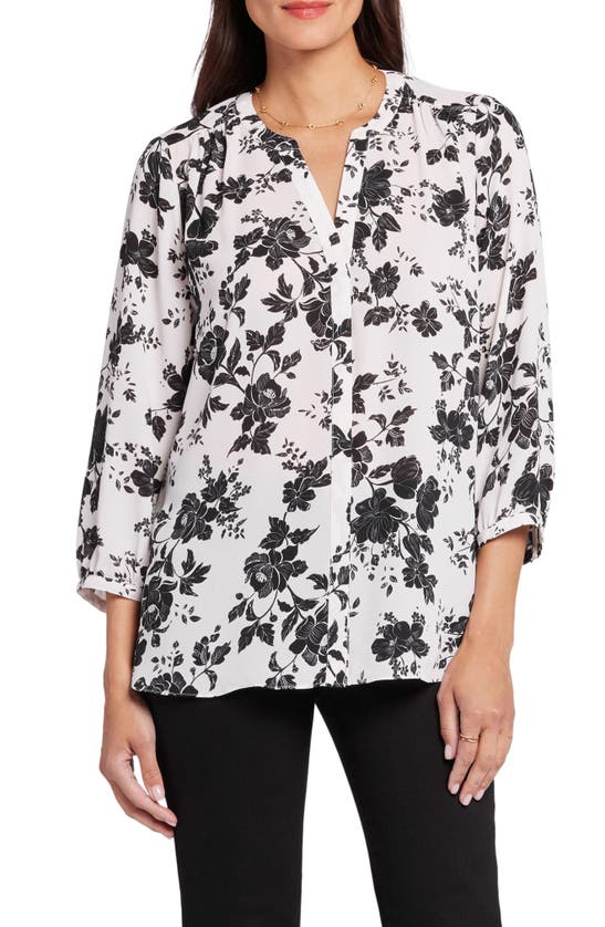 Nydj Pintuck Blouse In Penrose