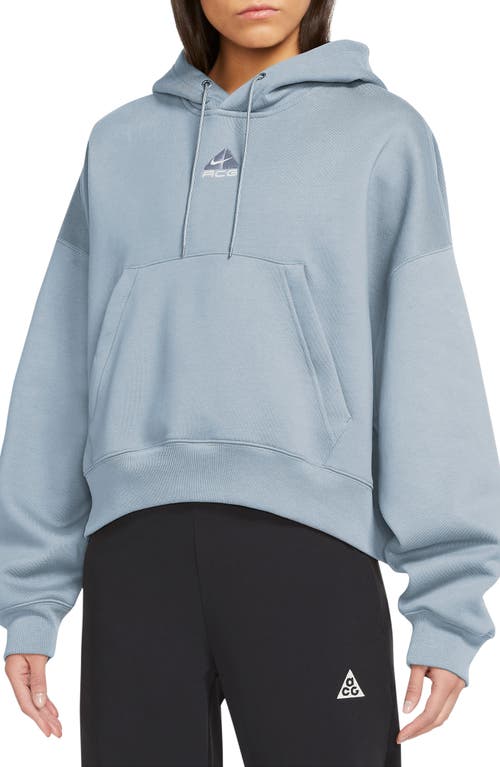 ACG Therma-FIT Tuff Fleece Hoodie in Light Armory Blue/White