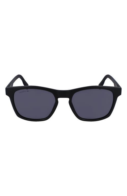 Lacoste 54mm Modified Rectangular Sunglasses in Matte Black at Nordstrom