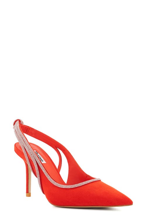 Cinematic Pointed Toe Slingback Pump in Orange