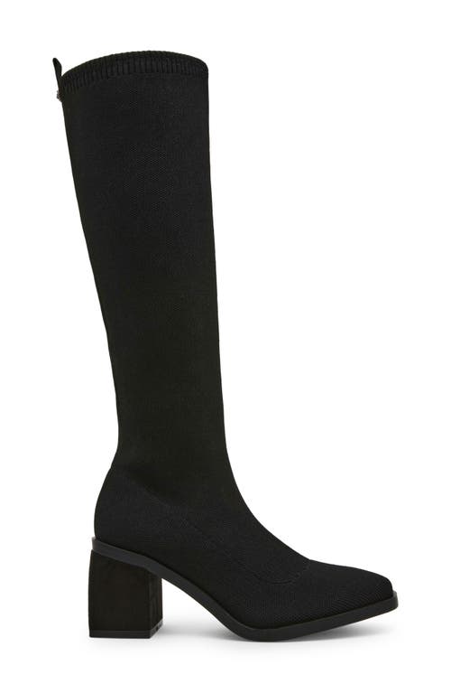 Anne Klein Alina Knee High Boot In Black Knit