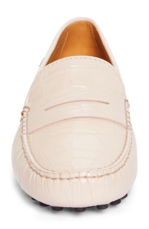 Shop Tod's Gommino Driving Shoe In Aurora Chiaro