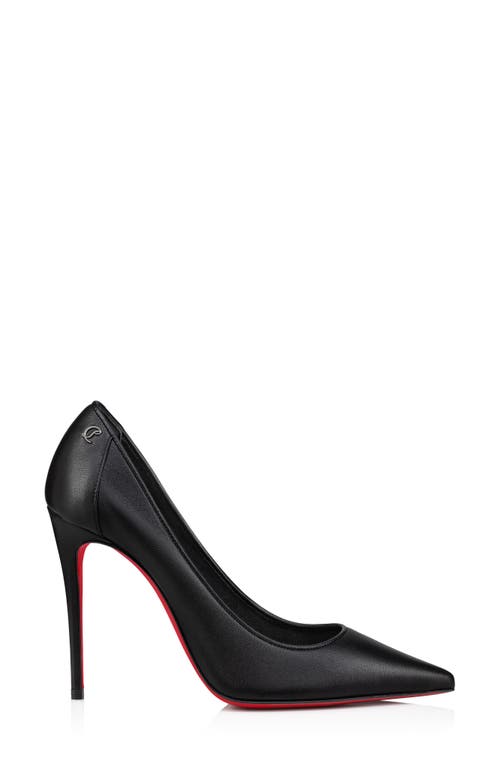 Shop Christian Louboutin Sporty Kate Pump In Black/lin Black